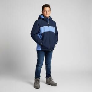 Lands' End Kids Jacket - Navy and Light Blue